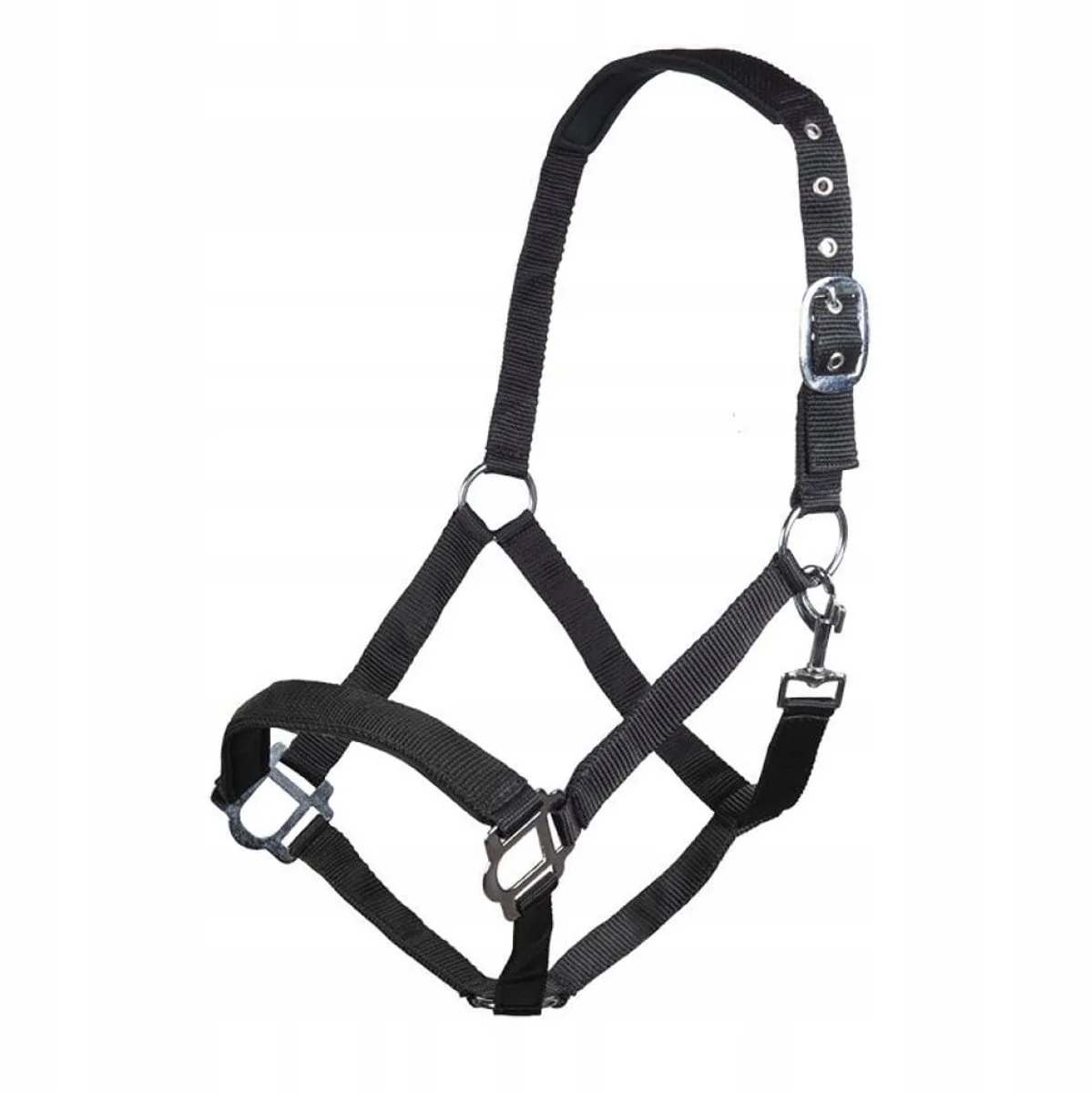 Sydney Style Kantara met Neus- en Nekbescherming, Zwart, XFULL van HKM – productfoto