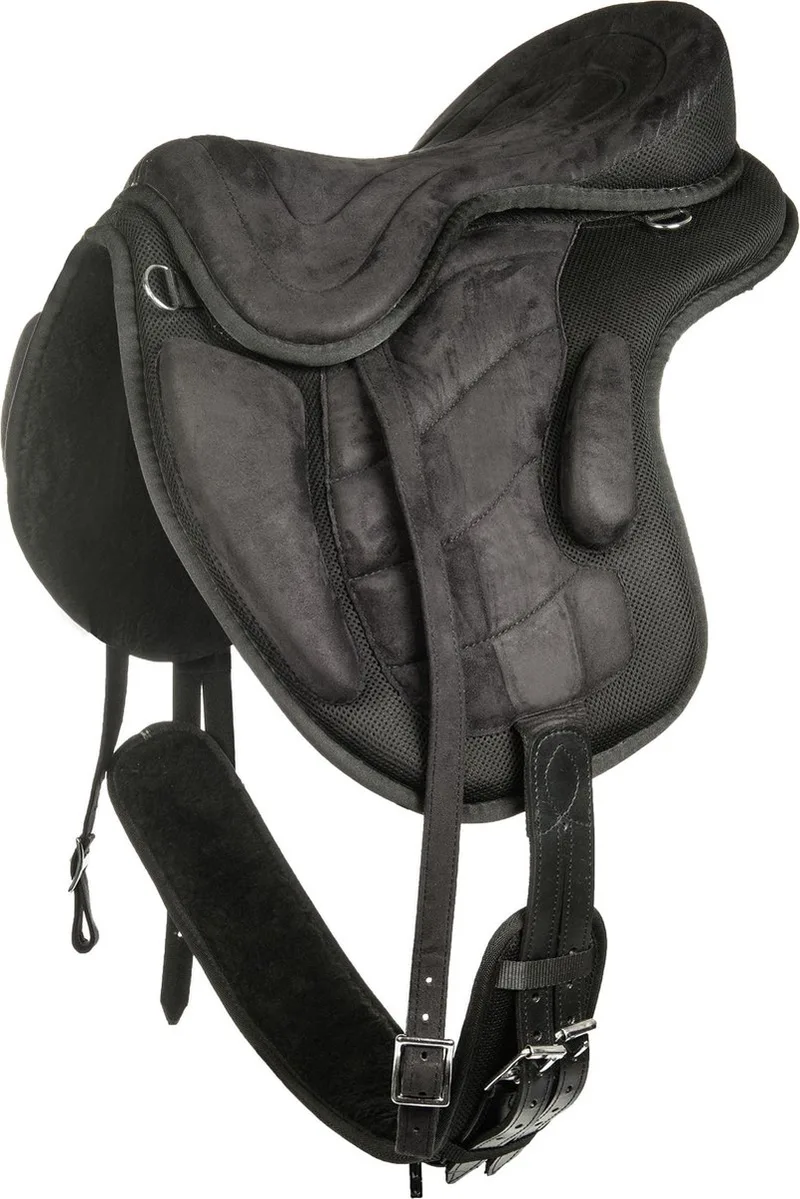 Treeless Saddle / Boomloos zadel / 17inch de HKM en Noir – photo produit