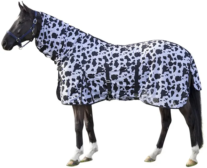 vliegendeken maat 135 koeienprint by HKM in Black, White – product photo