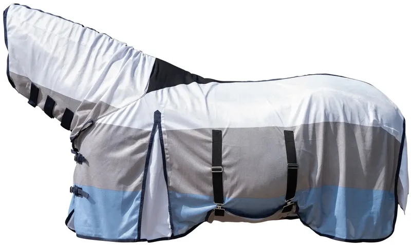 Vliegendeken Strong met halsdeel by HKM in Blue, White, Grey – product photo