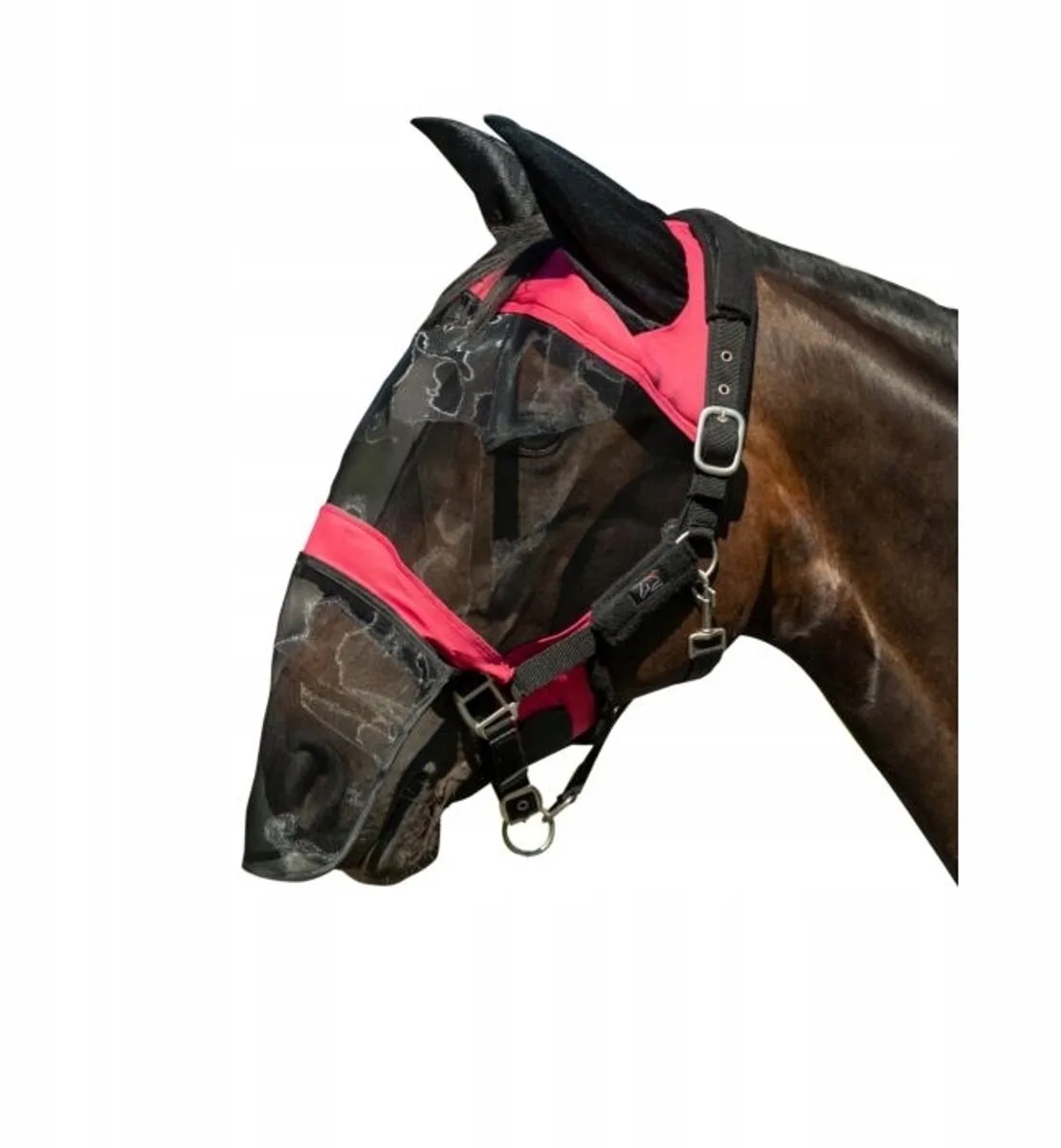 Vliegenmasker PREMIUM FULL Roze - Bescherming voor uw paard de HKM – photo produit