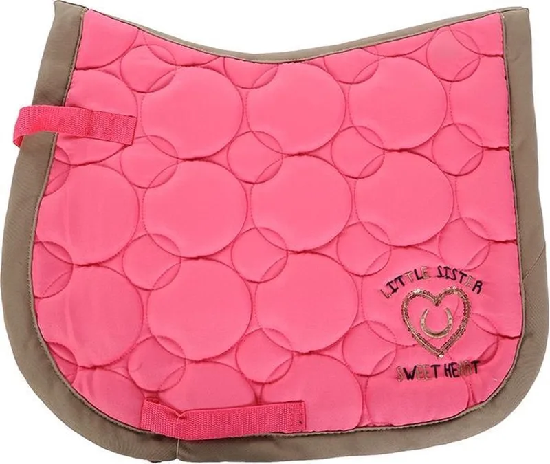 Zadeldek -Sweetheart- roze/taupe PVZ by HKM in Taupe – product photo