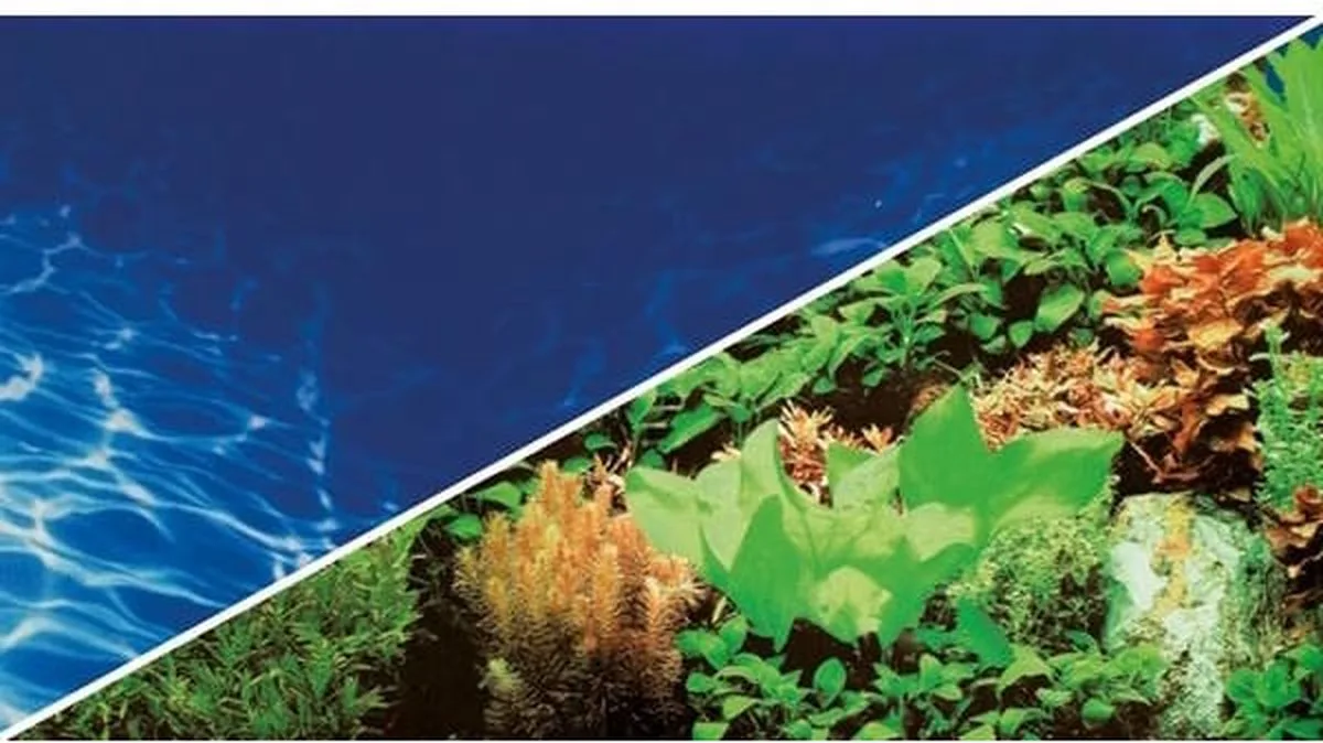 Foto Achterwand Pre Cut Plants 8/Marin Blue 100CM x 50CM från Hobby i Blå – produktbild