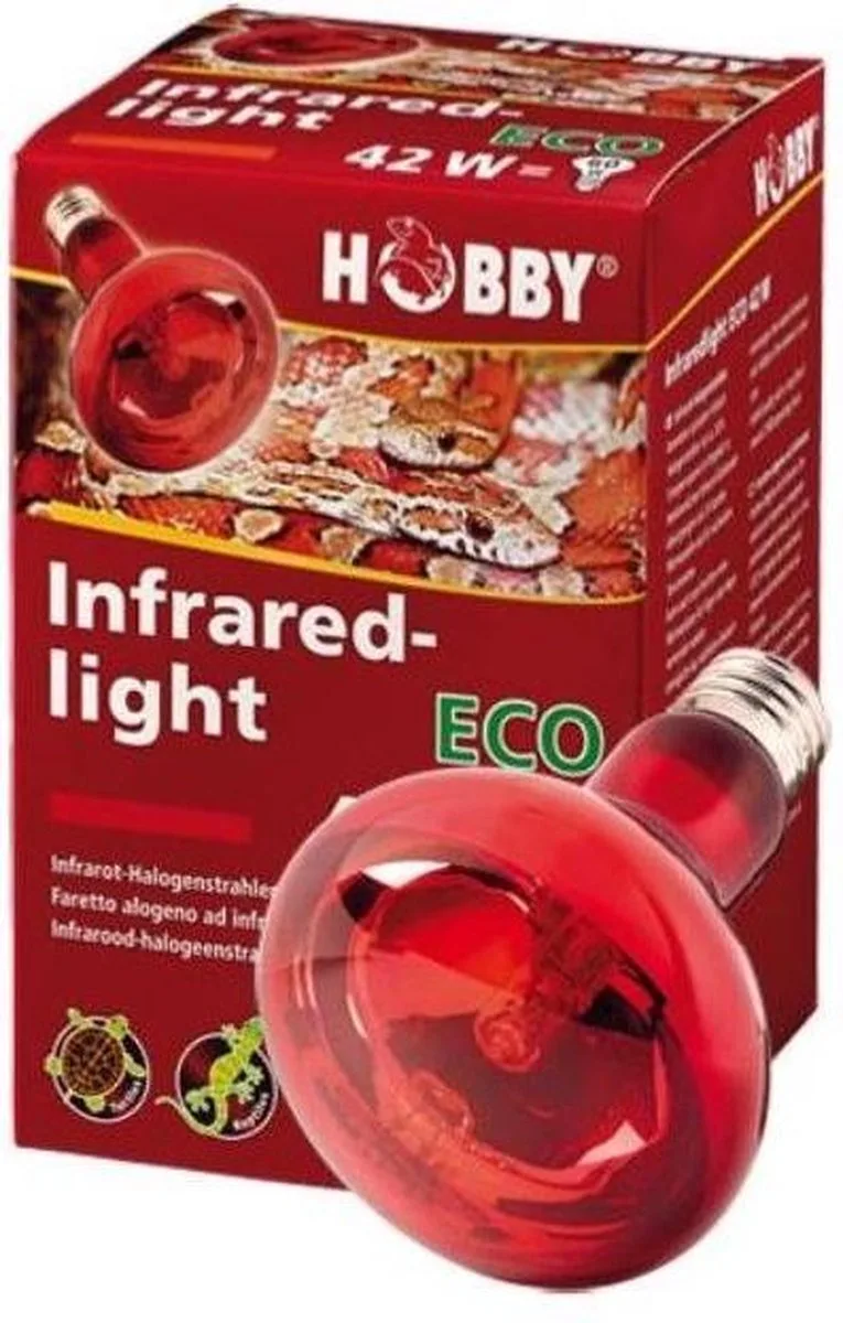 Infraredlight Eco infrarood warmtelamp voor terrariumdieren 70 Watt de Hobby en Rouge – photo produit