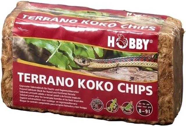 Koko Chips terrarium substraatblok 650 g voor vochtige terraria