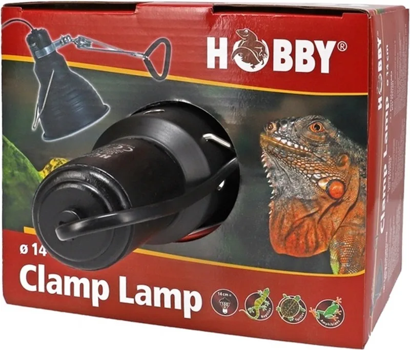 Terrano Clamp Lamp terrarium klemlamp 14 | 21 cm E27 14CM by Hobby in Silver – product photo