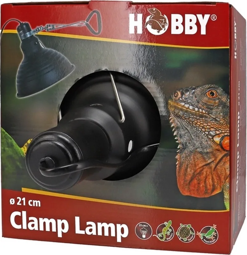 Terrano Clamp Lamp terrarium klemlamp 14 | 21 cm E27 21CM von Hobby in Schwarz – Produktfoto
