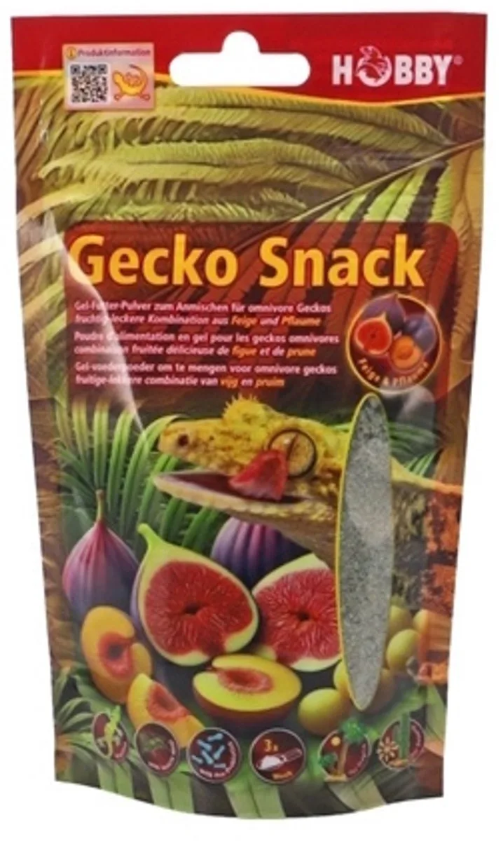 Terrano Gecko Snack 100 gr gelvoederpoeder voor omnivore Vijg & Pruim fra Hobby – produktbillede