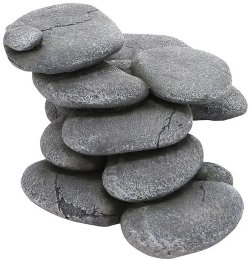 Terrarium Pebbles Cave imitatiekei voor aquarium en terrarium | 3 maten 3 - 27x17x10,5cm von Hobby in Grau – Produktfoto
