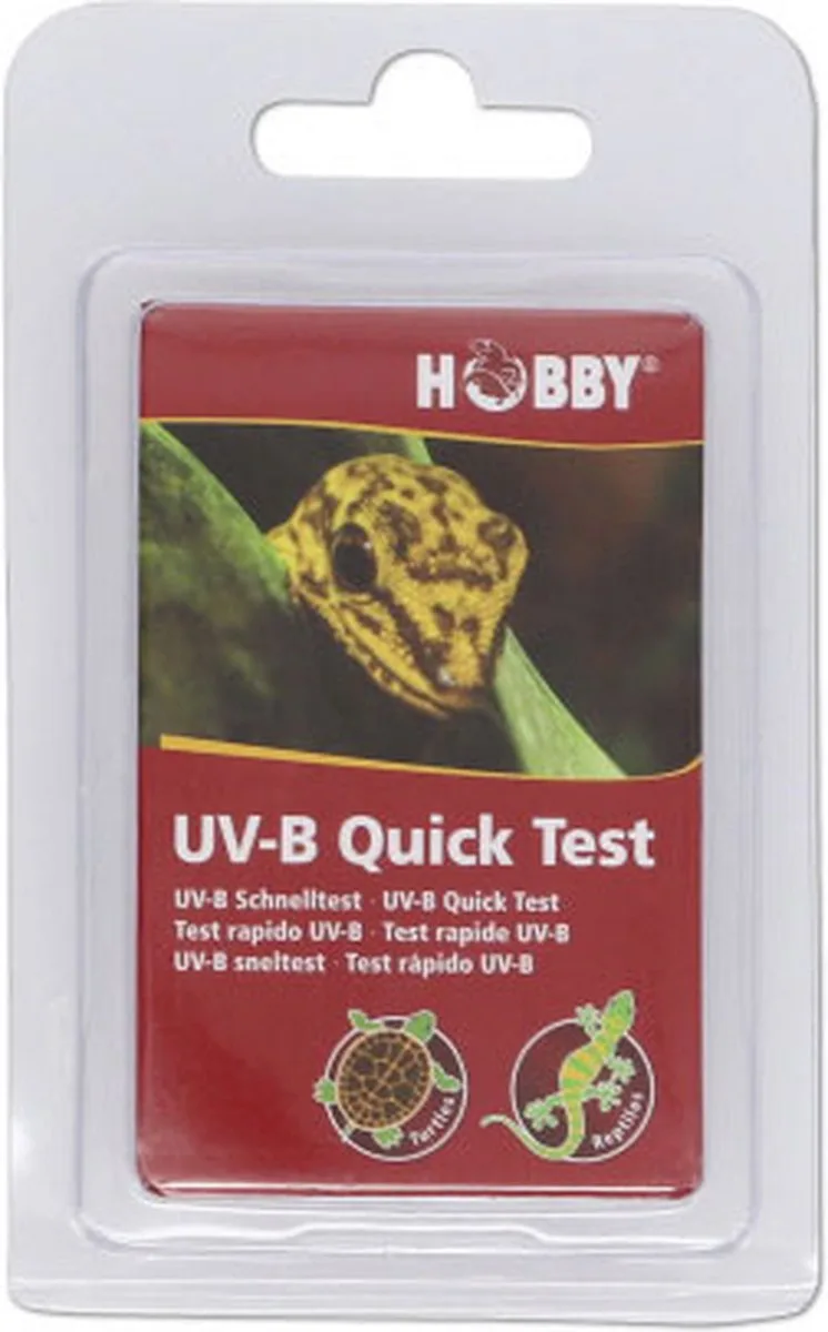 Terrarium UV-B Quick Test herbruikbare UVB testkaart (2 stuks) de Hobby en Violet – photo produit