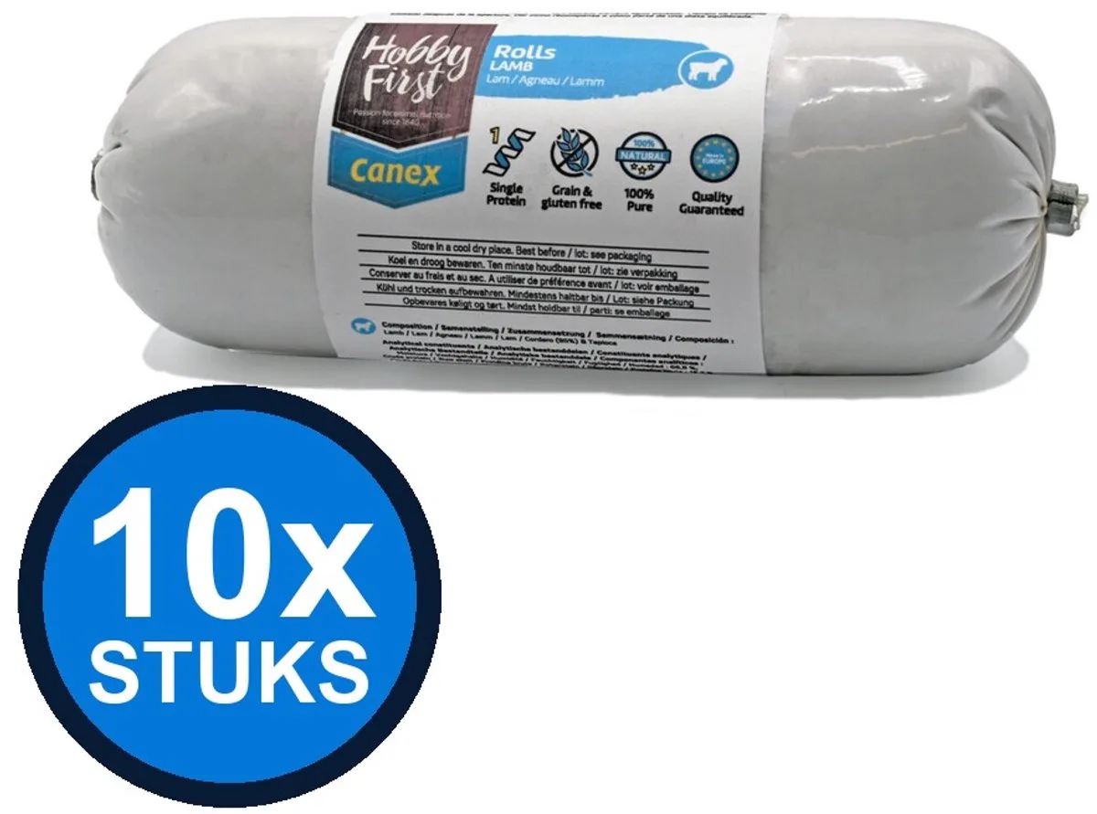 10x Hobby First Canex high protein roll lamb 400gr från HobbyFirst – produktbild