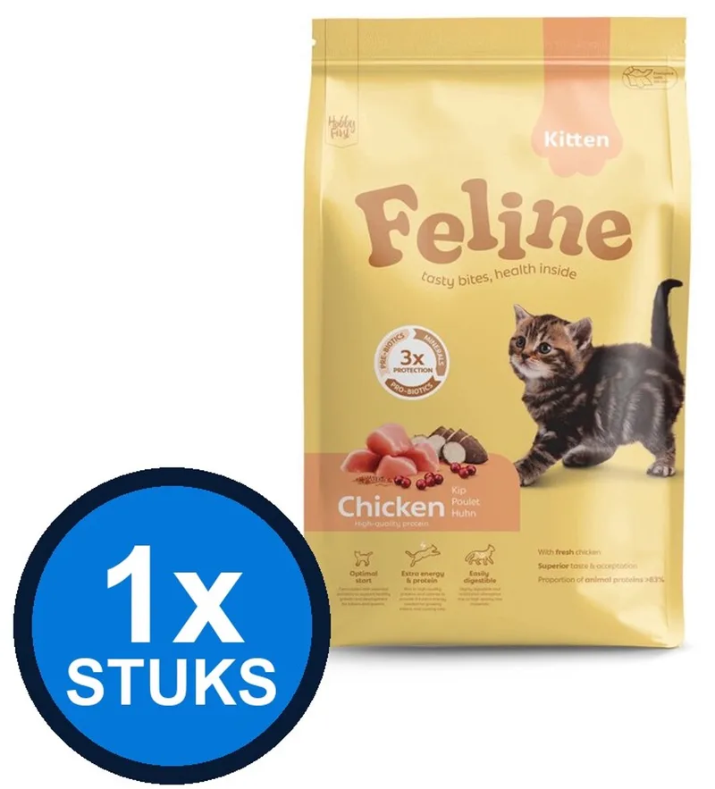 1x Hobby First Feline Kitten Kip - Kattenvoer - 4,5kg by HobbyFirst – product photo