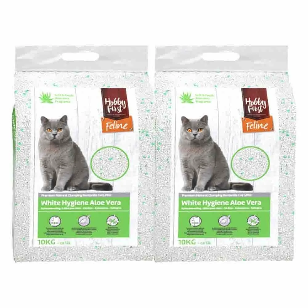 2x HobbyFirst Feline White Hygiëne Aloe Vera 12 liter fra HobbyFirst – produktbillede