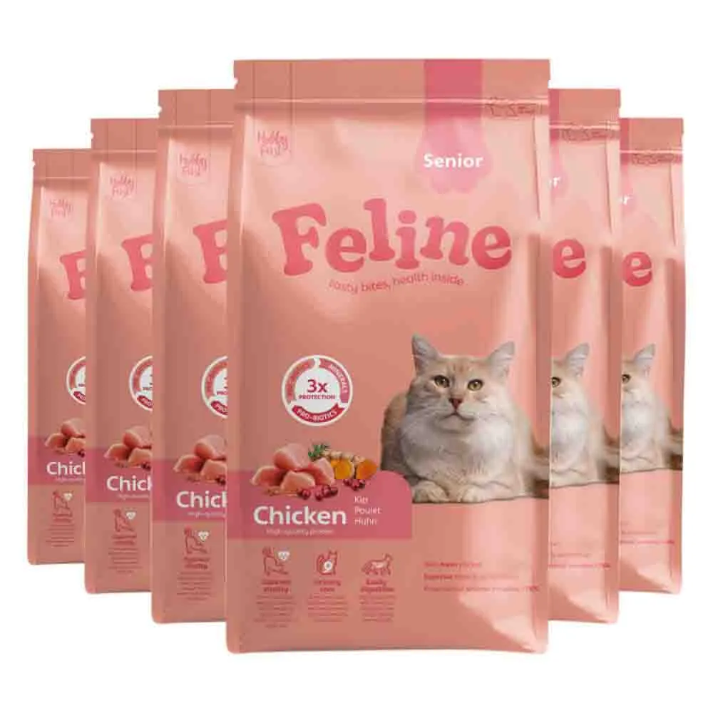 6x HobbyFirst Feline Kattenvoer Droog Senior 1,5 kg van HobbyFirst – productfoto