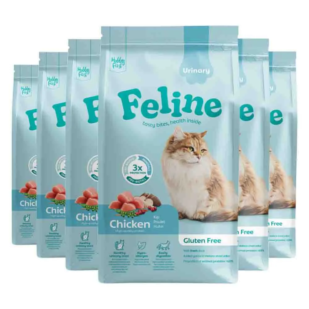 6x HobbyFirst Feline Kattenvoer Droog Sensitive Urinary 1,5 kg van HobbyFirst – productfoto
