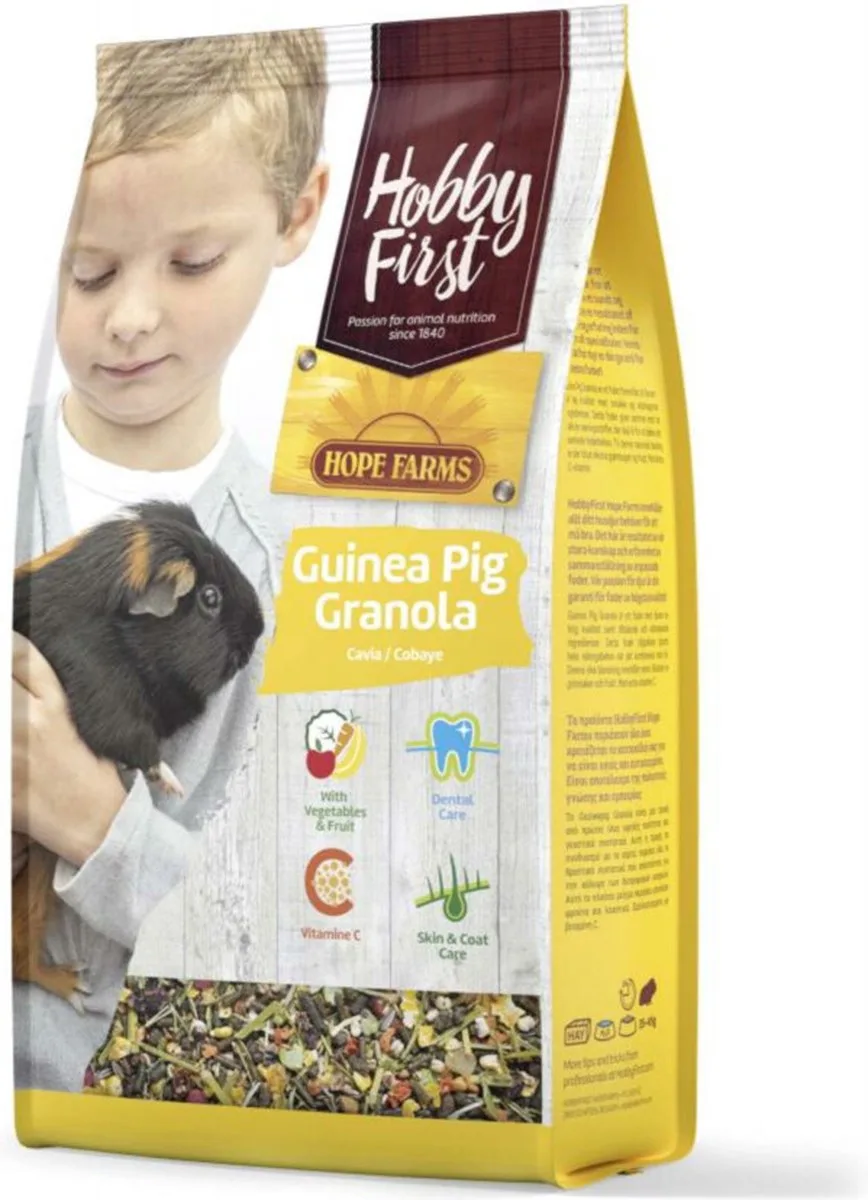 6x HobbyFirst Hope Farms Cavia Granola 800 gr fra HobbyFirst – produktbillede