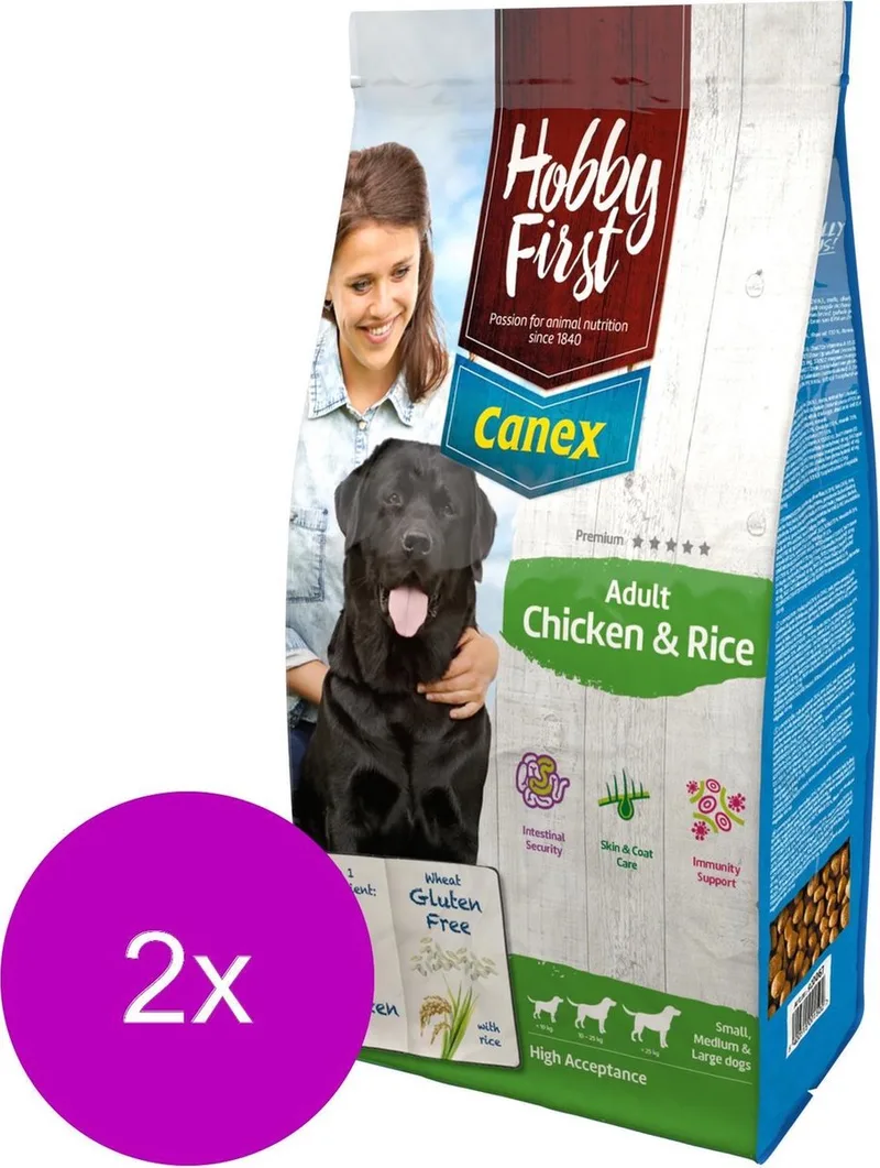 Adult C & R Kip&Rijst - Hondenvoer - 2 x 3 kg de HobbyFirst – photo produit