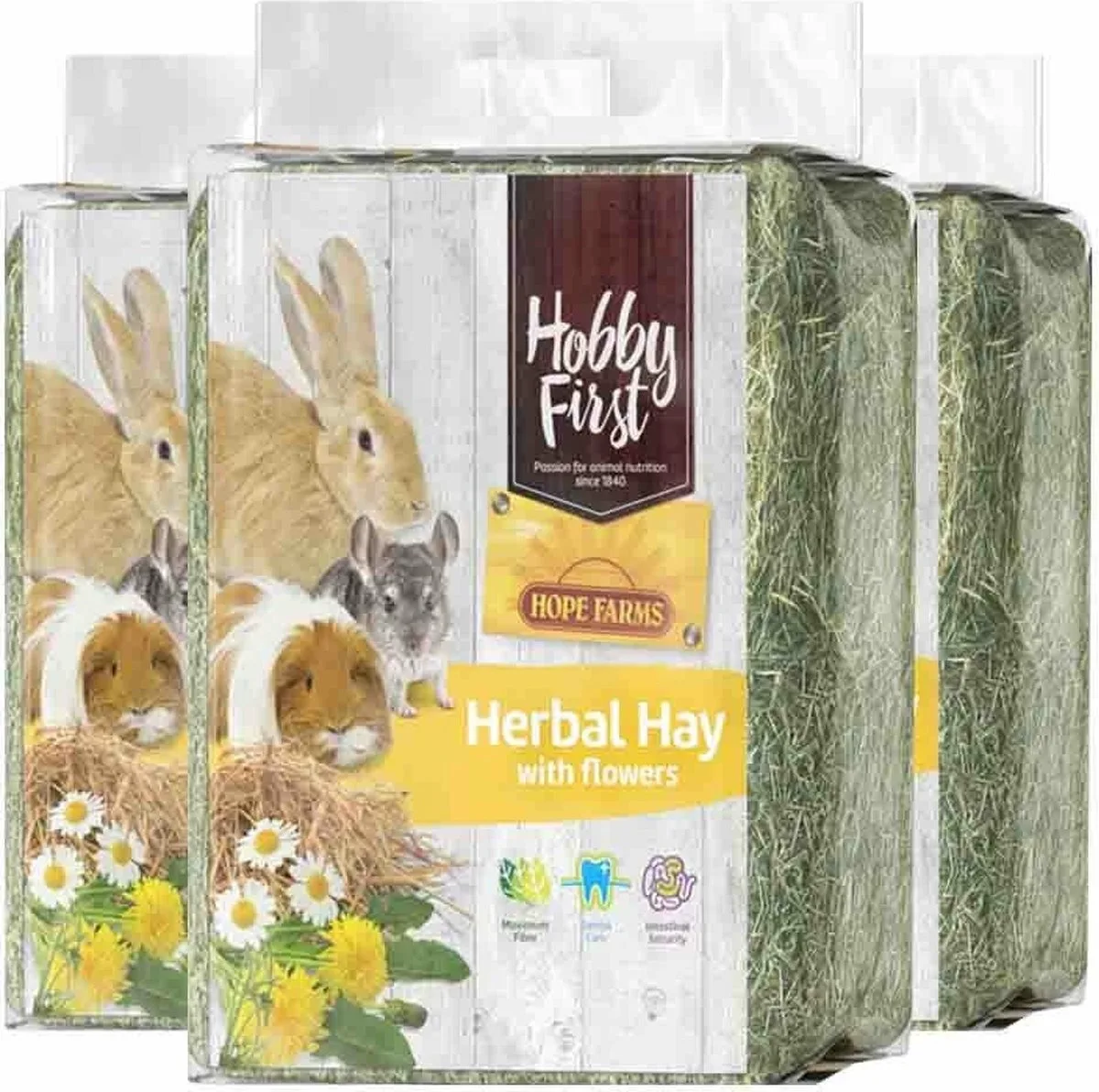 Herbal Hay Bloemen - 3 x 1 kg - Voordeelverpakking von HobbyFirst – Produktfoto
