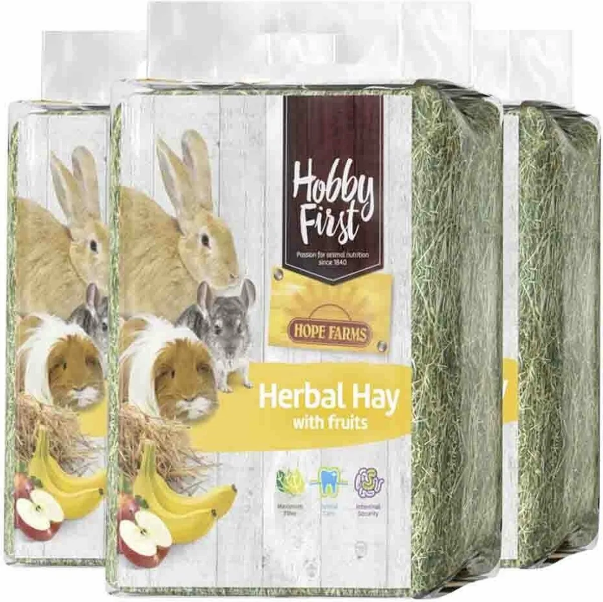 Herbal Hay Fruit - 3 x 1 kg - Voordeelverpakking de HobbyFirst – photo produit