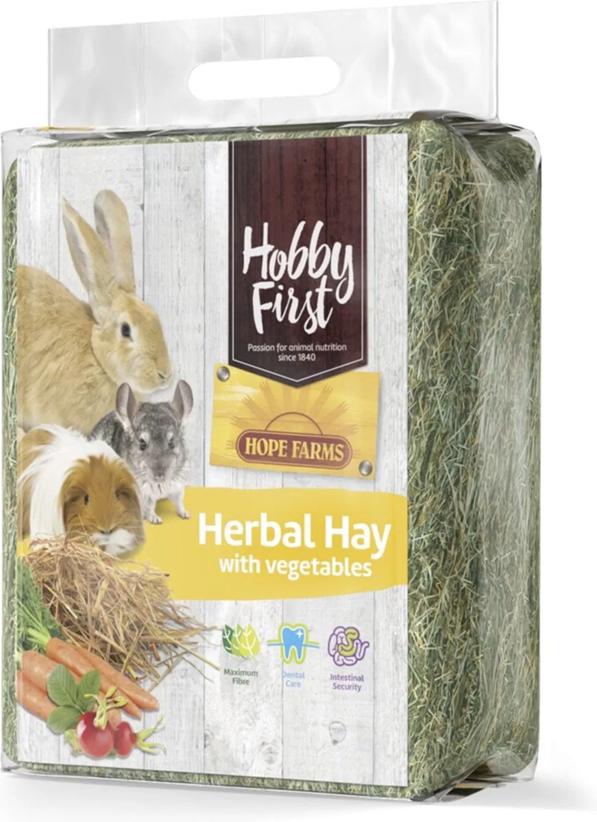 Herbal Hay Groentes - 4 x 1 kg - Voordeelverpakking de HobbyFirst – photo produit