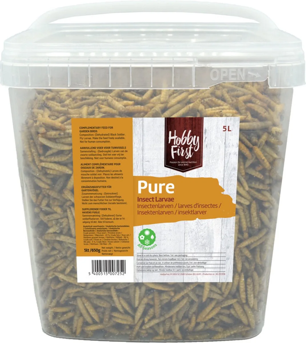 Insectenlarven 650 gr de HobbyFirst – photo produit