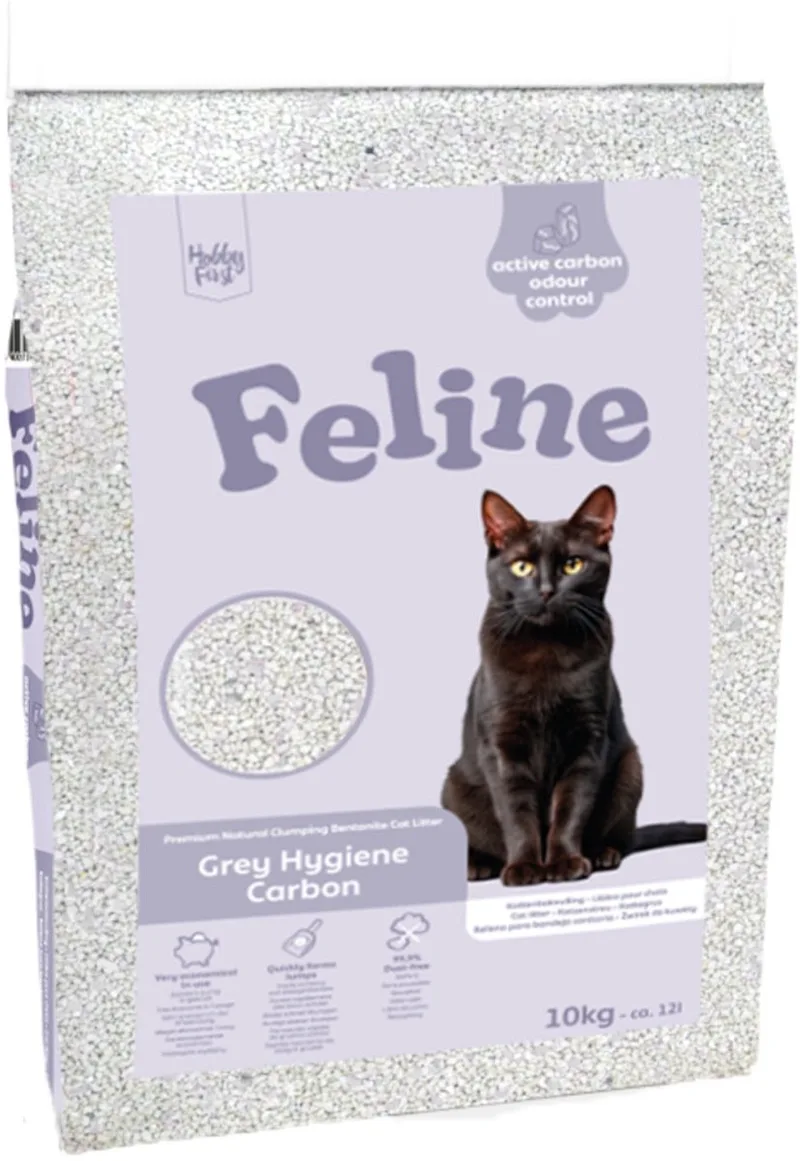Kattenbakvulling Feline Grey Hygiene Carbon - 12 liter de HobbyFirst – photo produit
