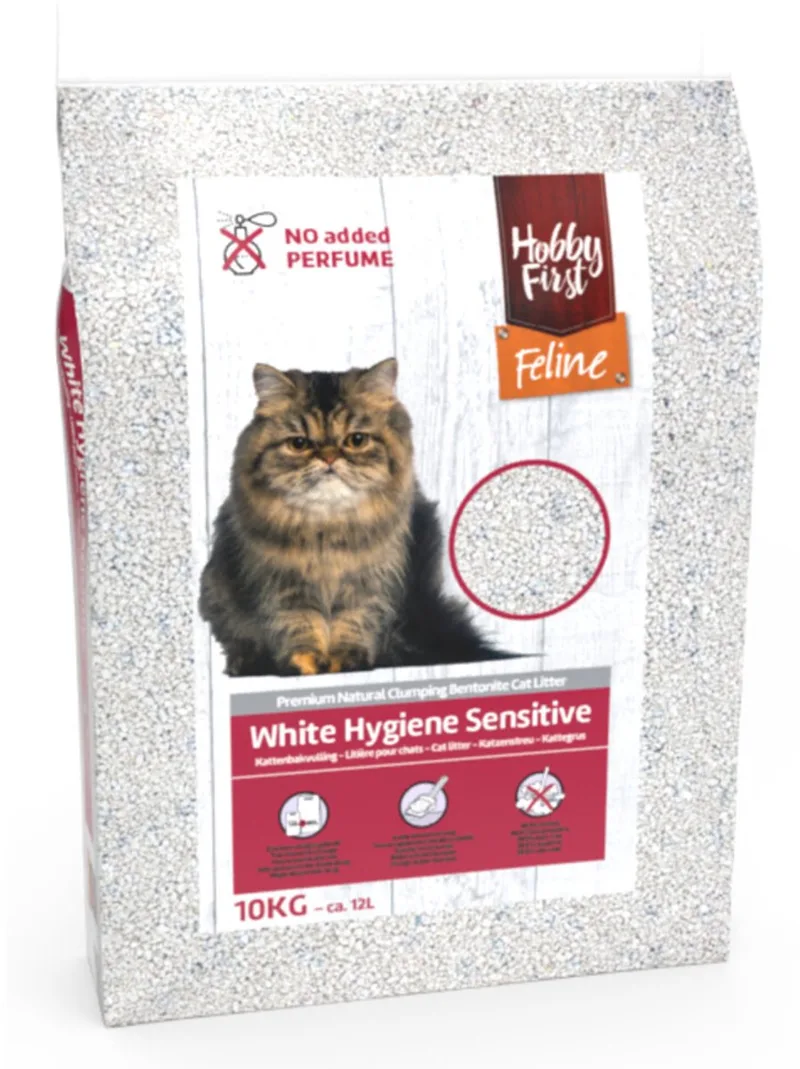 kattenbakvulling White Hygiene Sensitive 12 Liter/10 kg - Kat by HobbyFirst in White – product photo