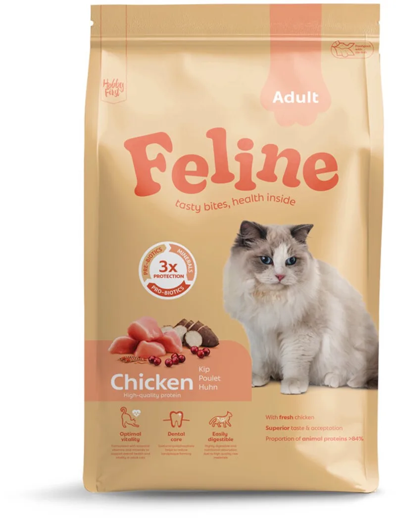 Kattenvoer Adult Chicken 4,5 kg - Kat von HobbyFirst – Produktfoto