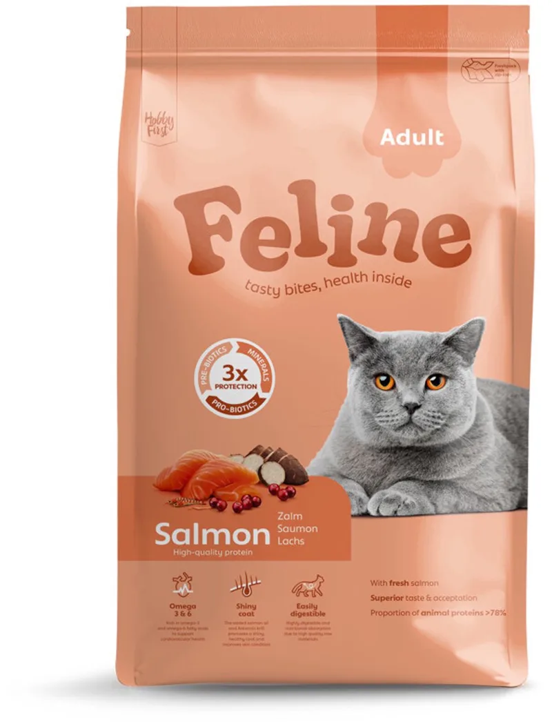 Kattenvoer Adult Salmon 4,5 kg - Kat by HobbyFirst – product photo