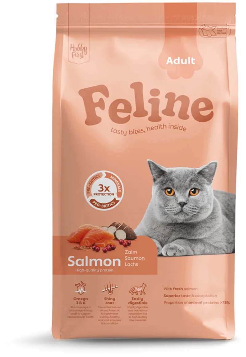 Kattenvoer Droog Adult Zalm - 1,5 kg de HobbyFirst – photo produit