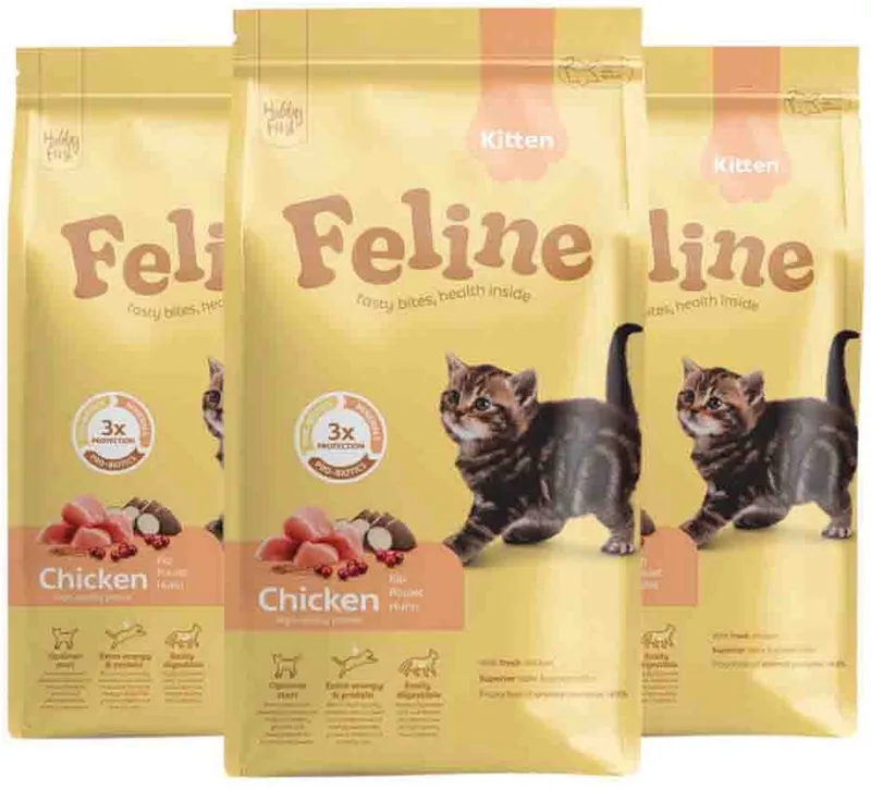 Kattenvoer Droog Kitten - 3 x 1,5 kg - Voordeelverpakking von HobbyFirst – Produktfoto