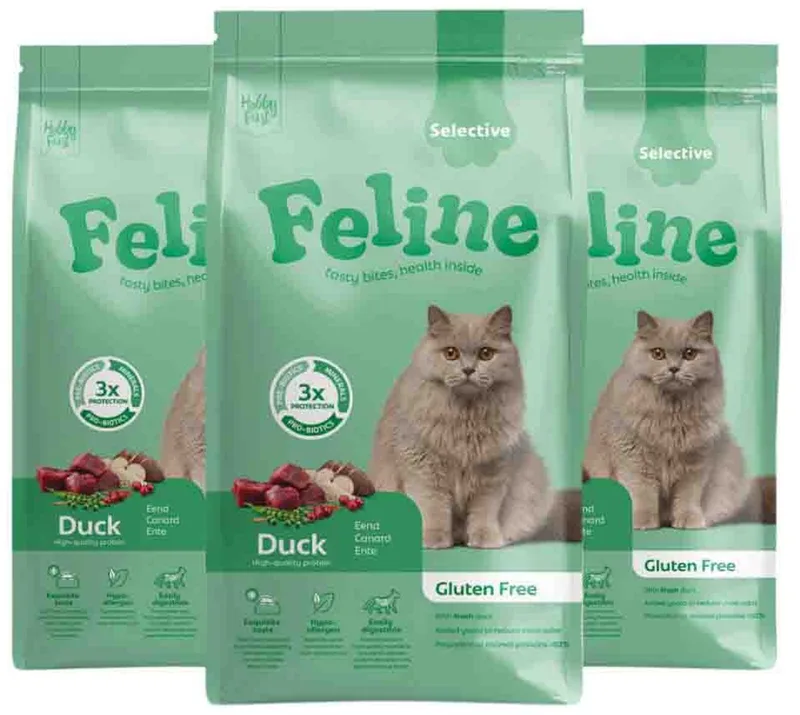 Kattenvoer Droog Sensitive Selective - 3 x 1,5 kg - Voordeelverpakking de HobbyFirst – photo produit