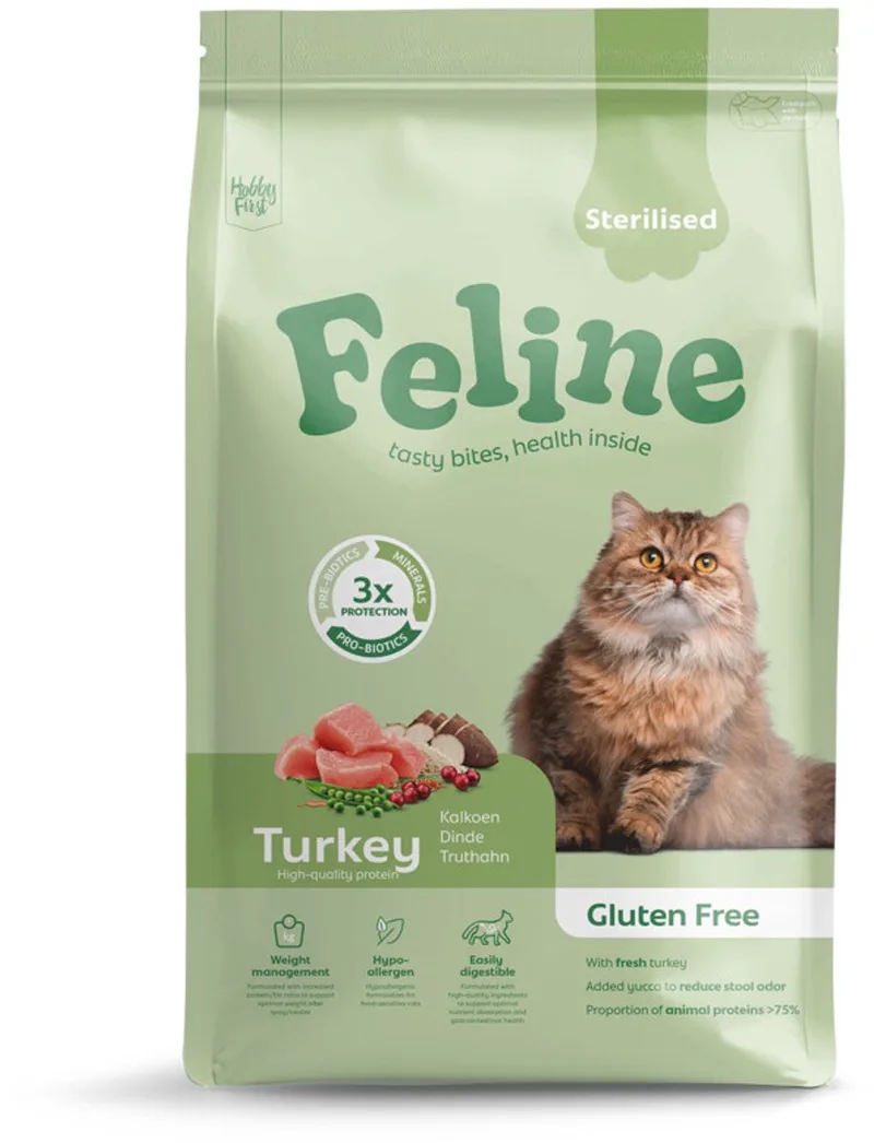 Kattenvoer Sensitive Sterilised Turkey 4,5 kg - Kat by HobbyFirst – product photo