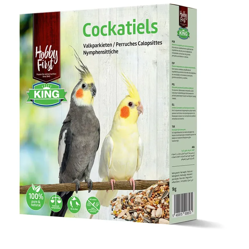 King Cockatiels Vogelvoer 1kg by HobbyFirst – product photo