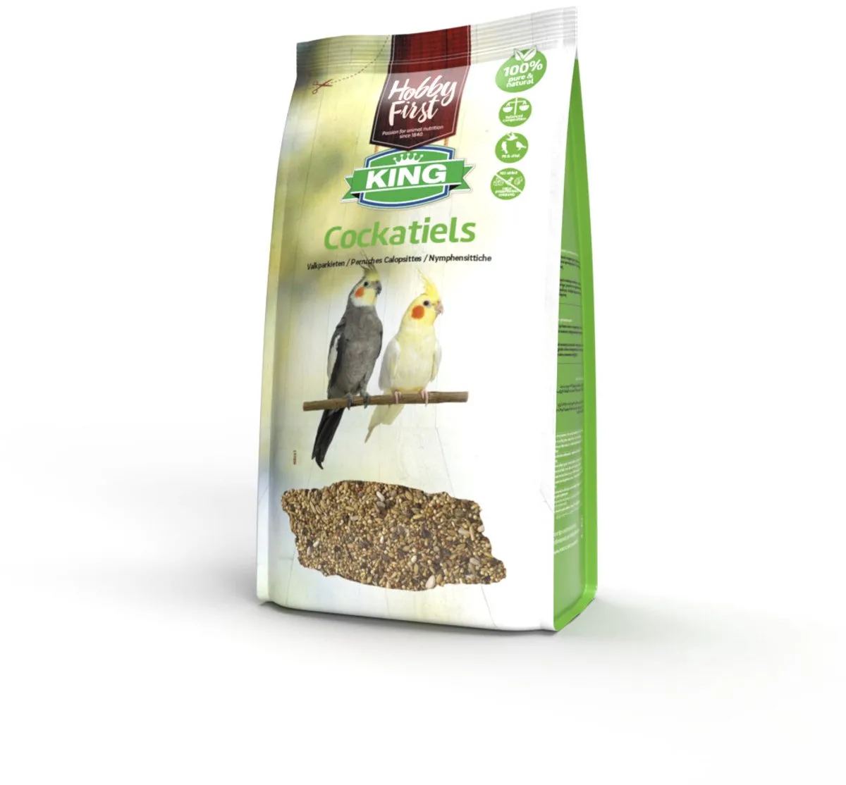 King Valkparkieten - 3 x 4 kg - Voordeelverpakking van HobbyFirst – productfoto