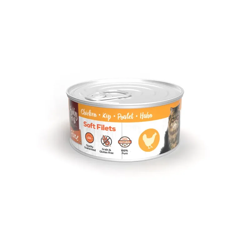 Kip Zachte Filets Nat Kattenvoer 70g by HobbyFirst – product photo