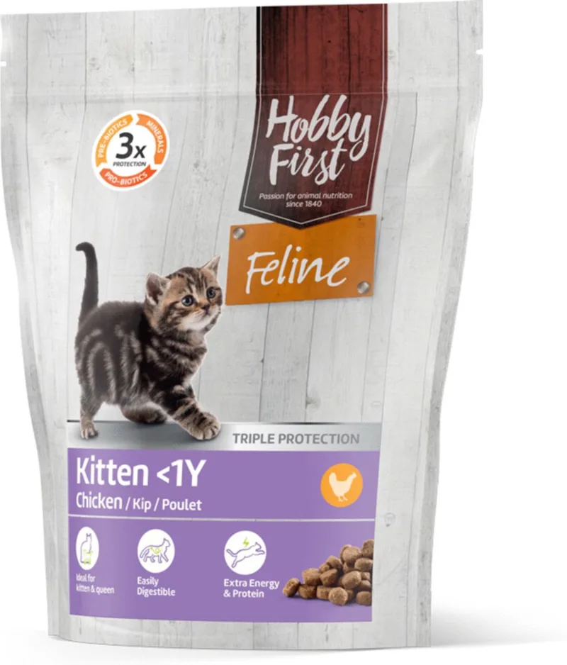Kitten < 1Y | Kattenvoer | Kip | 1,5 KG de HobbyFirst – photo produit