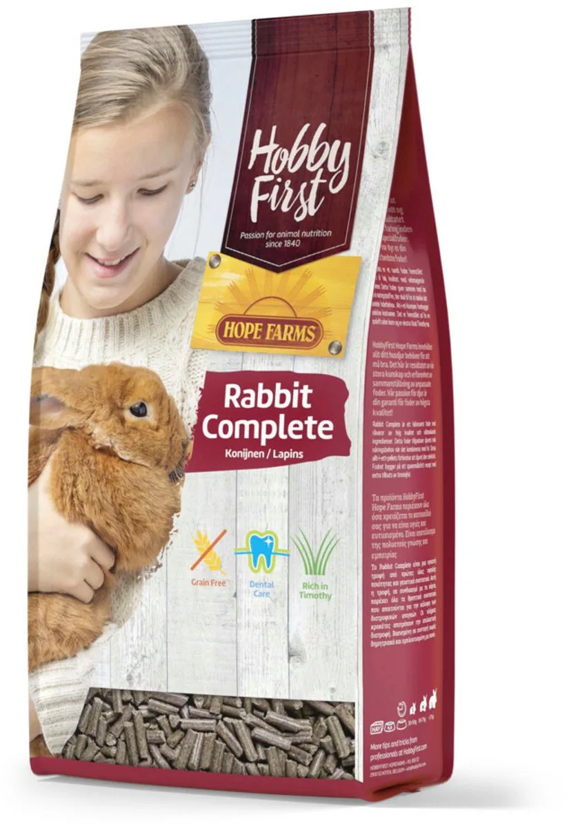 Konijn Complete - 6 x 1,5 kg - Voordeelverpakking von HobbyFirst – Produktfoto