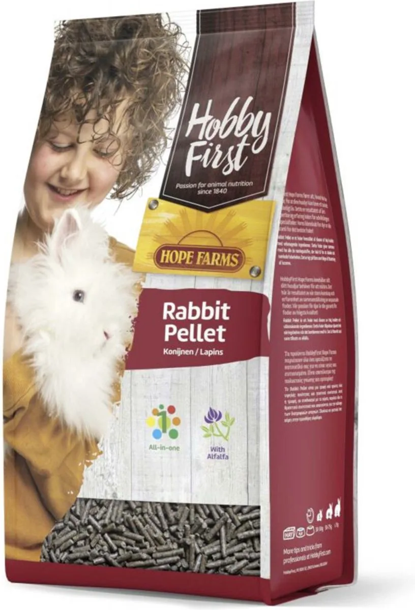 Konijn Pellet - 3 x 4 kg - Voordeelverpakking van HobbyFirst – productfoto