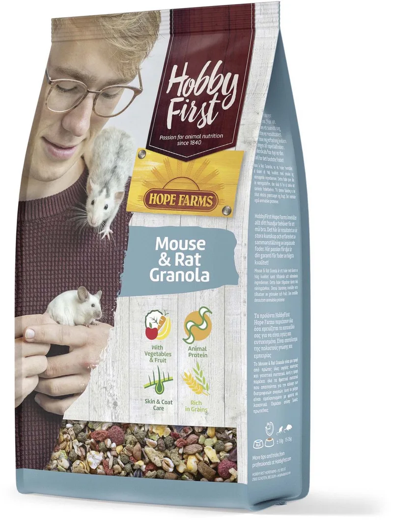 Mouse & Rat Granola - Rattenvoer - 800 g by HobbyFirst – product photo
