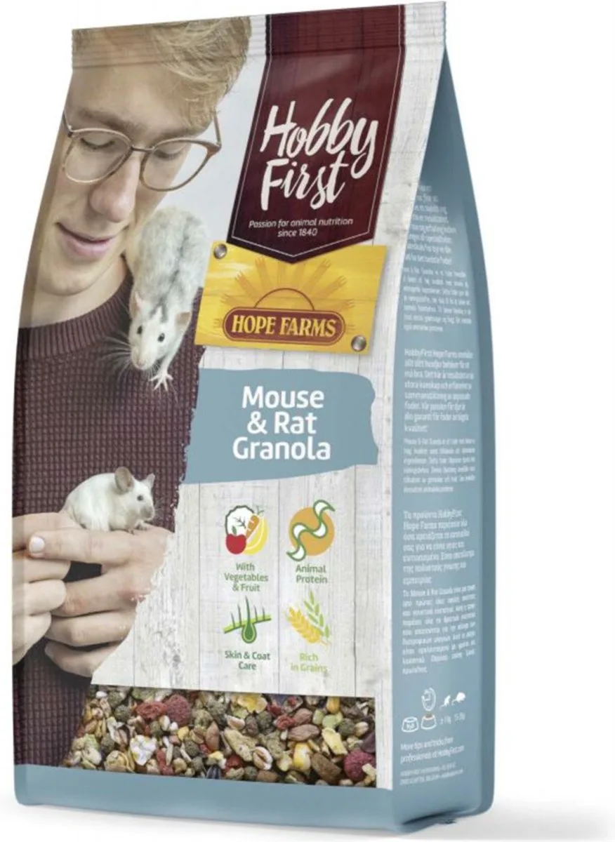 Muis & Rat Granola - 6 x 800 gr - Voordeelverpakking de HobbyFirst – photo produit