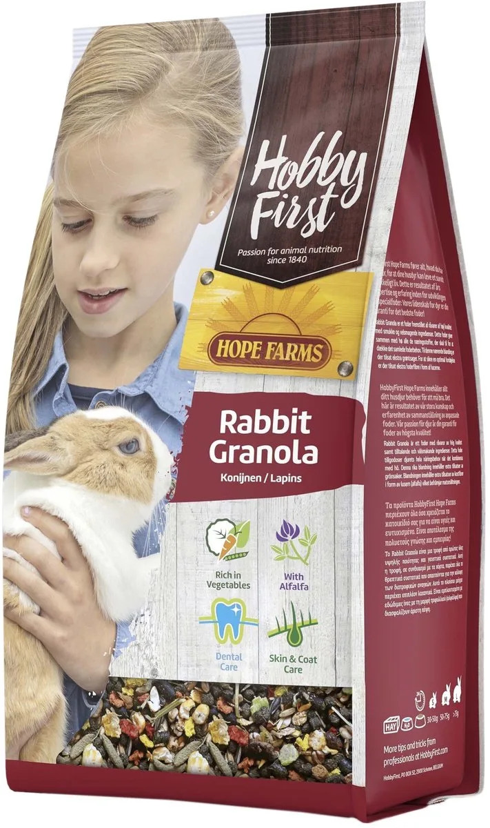 Rabbit Granola - Konijnenvoer - 2 kg von HobbyFirst – Produktfoto
