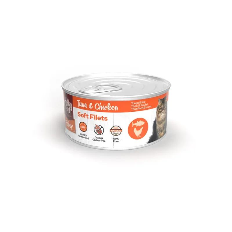 Tuna & Chicken Zachte Filets Nat Kattenvoer 70g de HobbyFirst – photo produit