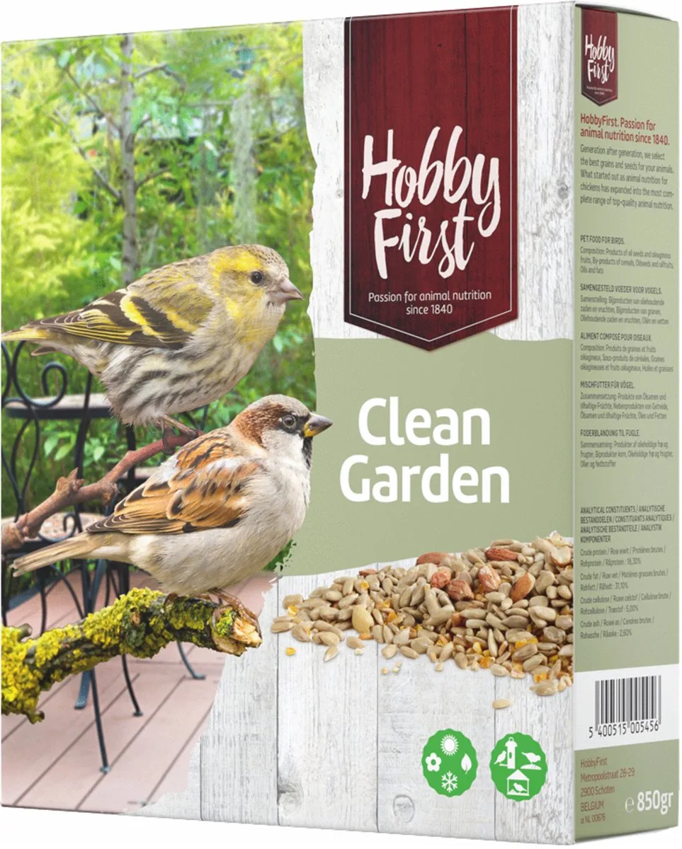 Wildlife Clean Garden - Vogelvoer - 850 g fra HobbyFirst – produktbillede