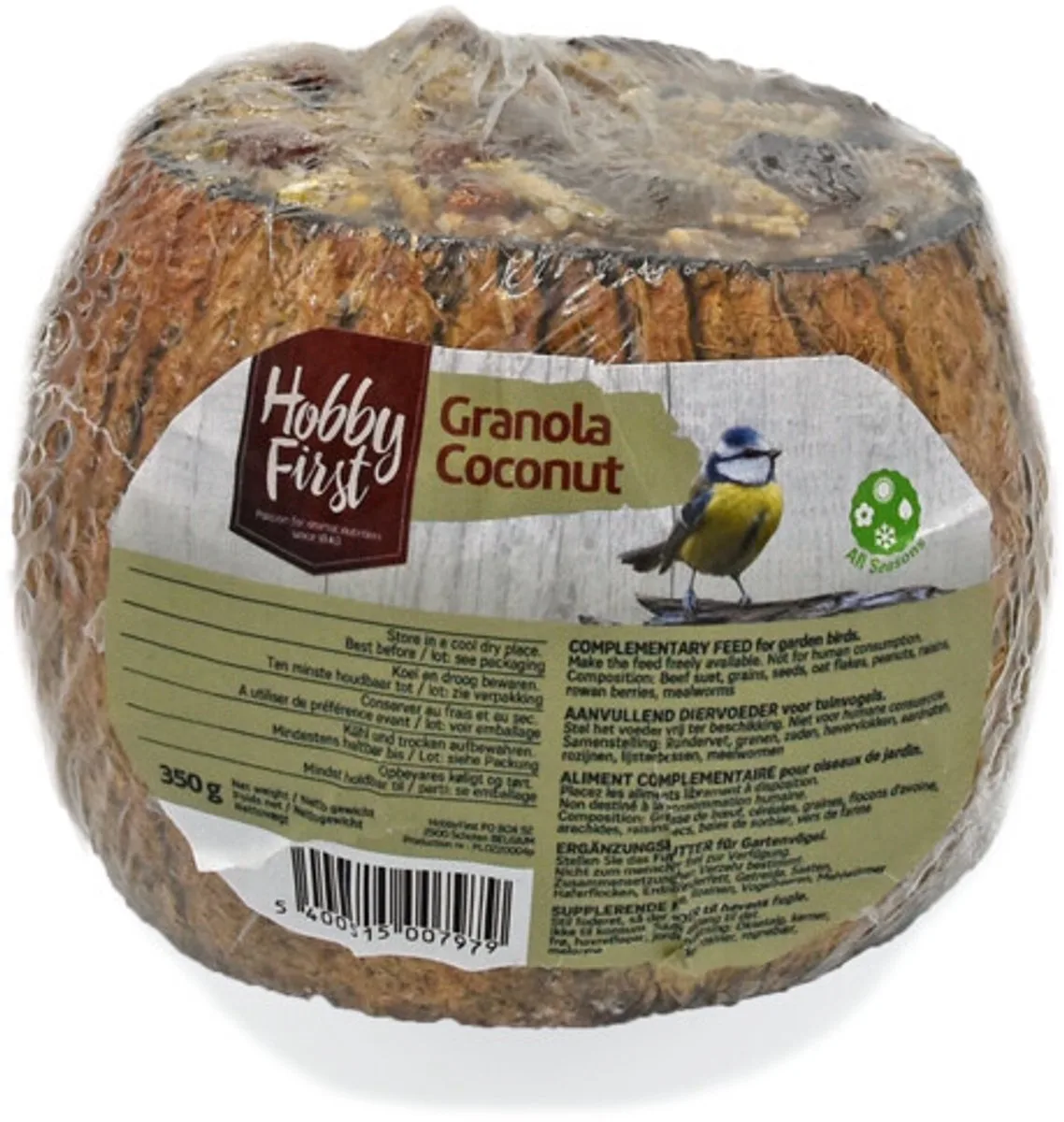 Wildlife Granola Filled Coconut 350 gr de HobbyFirst – photo produit