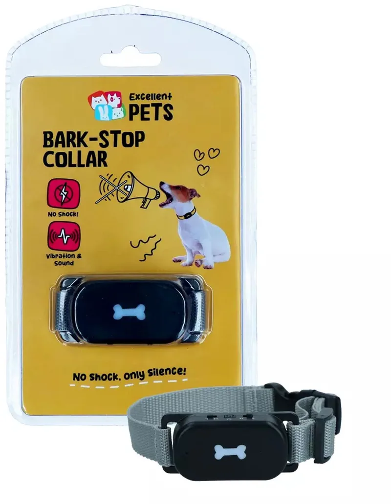 Excellent Pets Anti Blafband Hond - Met Geluid & Trilling - Bark-Stop Collar - Diervriendelijk - Waterbestendig fra Hofman i Blå – produktbillede