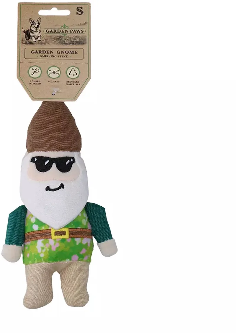 Garden Paws Hondenknuffel M - Hondenspeelgoed met Pieper - Sterk Hondenspeeltje von Hofman in Smirking Steve – Produktfoto