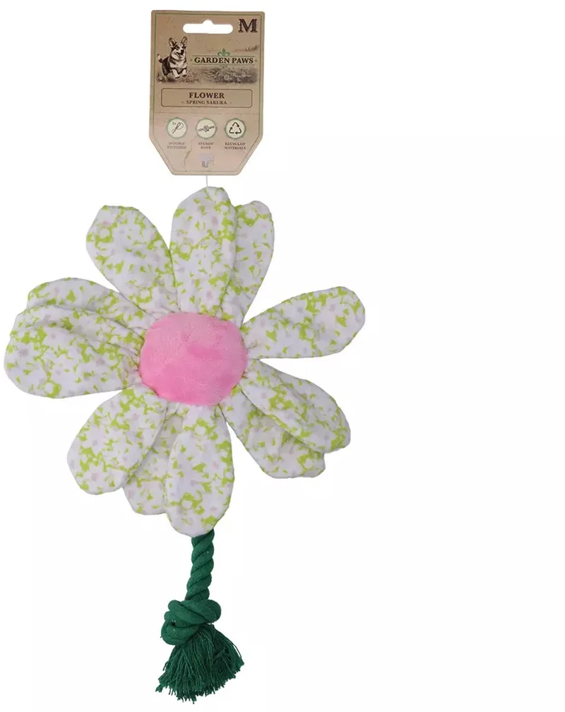 Garden Paws Trektouw M - Extra Stevig Hondentouw - Hondenspeelgoed - Scarecrow by Hofman in Spring Sakura – product photo
