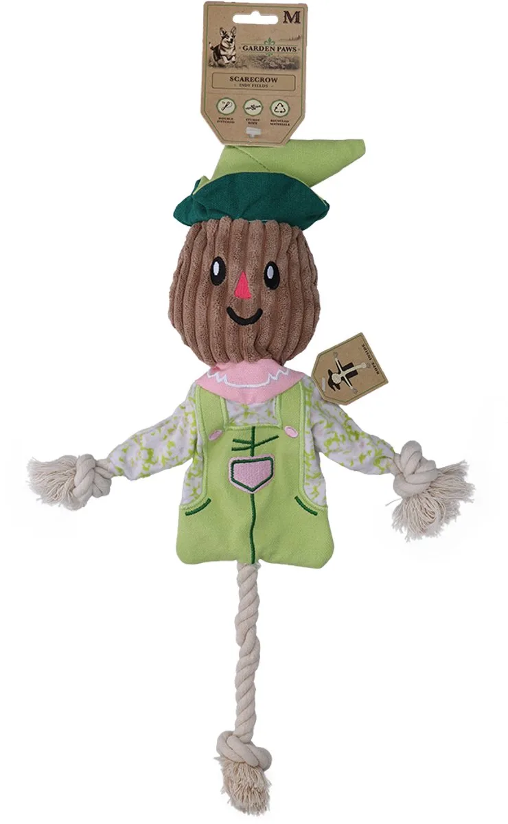 Garden Paws Trektouw M - Extra Stevig Hondentouw - Hondenspeelgoed - Scarecrow fra Hofman i Indy Fields – produktbillede