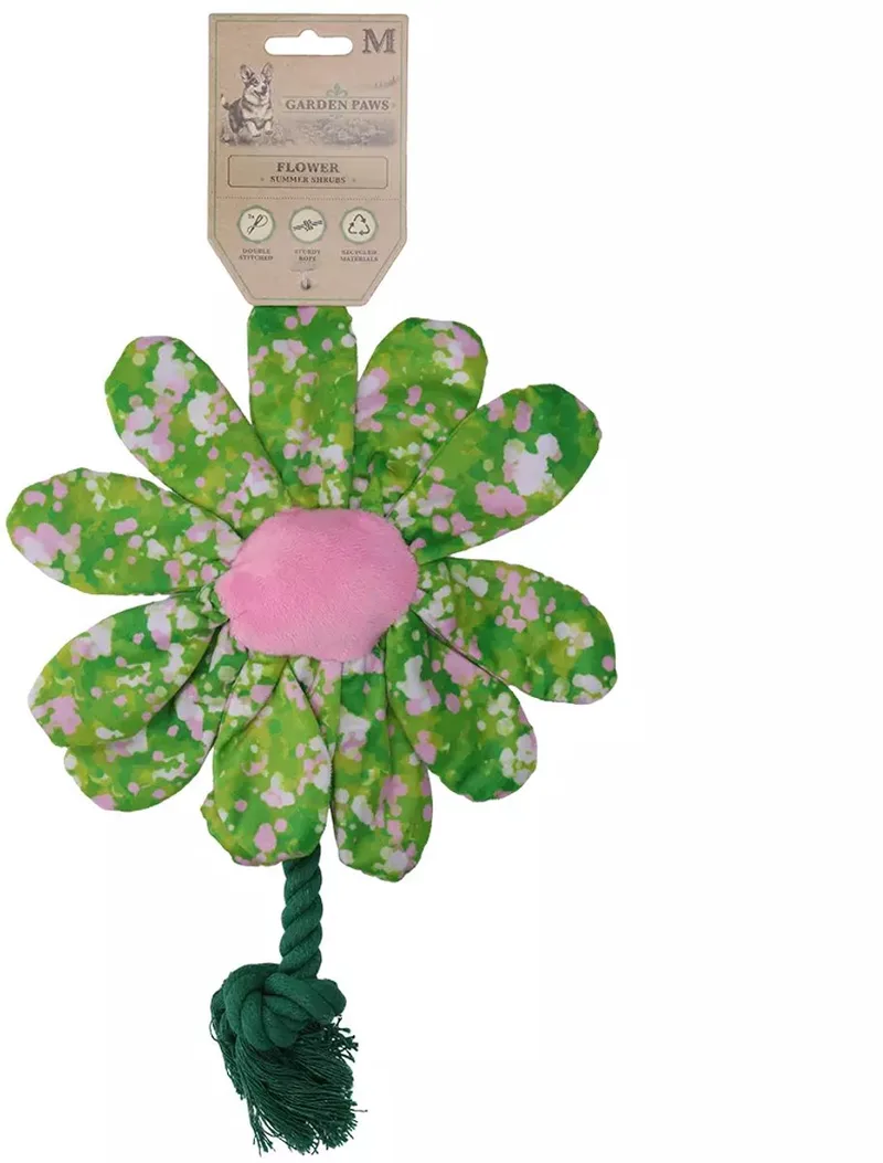 Garden Paws Trektouw M - Extra Stevig Hondentouw - Hondenspeelgoed - Scarecrow van Hofman in Summer Shrubs – productfoto